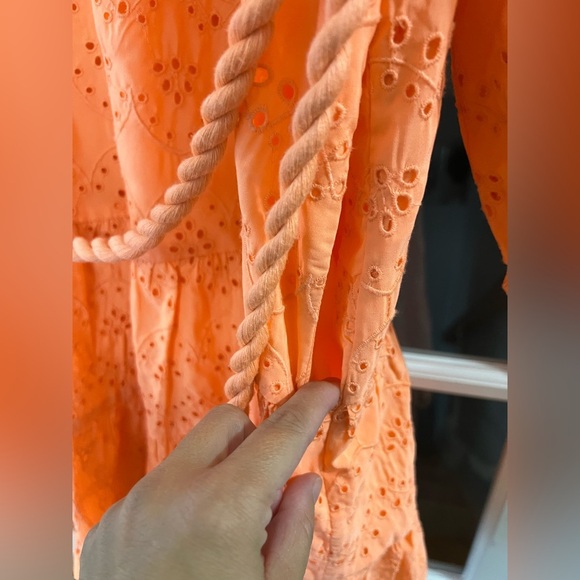 Lilly Pulitzer Keyla Eyelet Dress - Size XL - Bellini Riviera Bright Orange - Picture 9 of 9